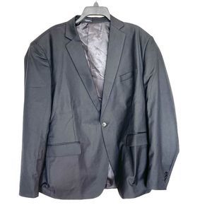 Coofandy Mens Blazer Size XXL Sport Jacket One Button Black Suit Wedding Formal